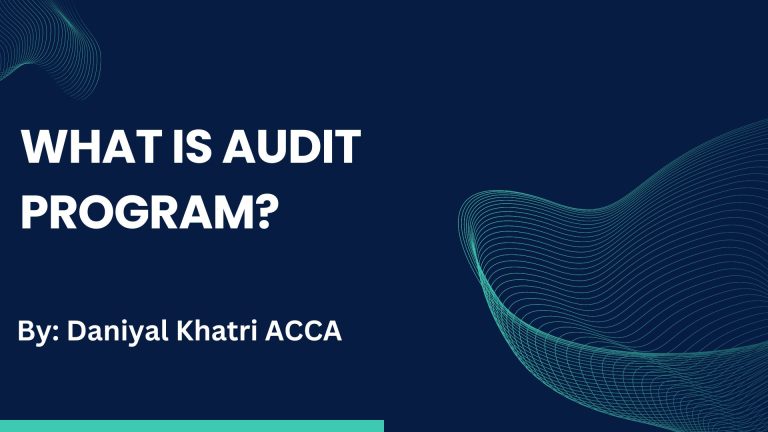 Audit program in the audit file - Accounting with clarity