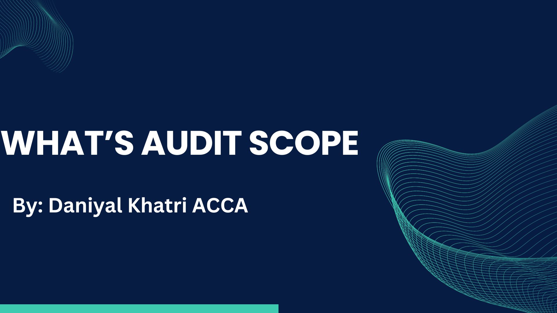 What is the scope of an external audit? - Accounting with clarity
